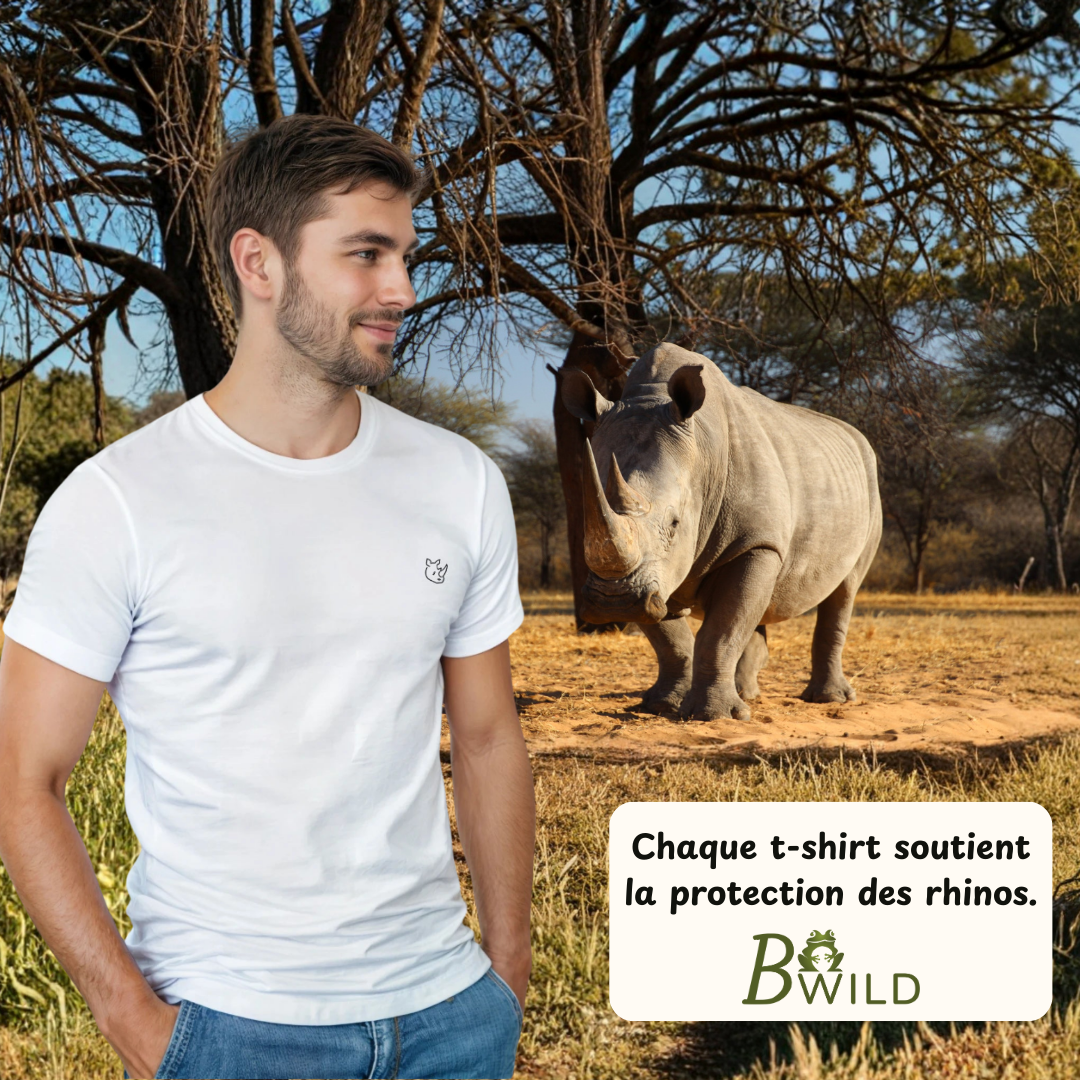 T-Shirt 'Sauve un Rhino'