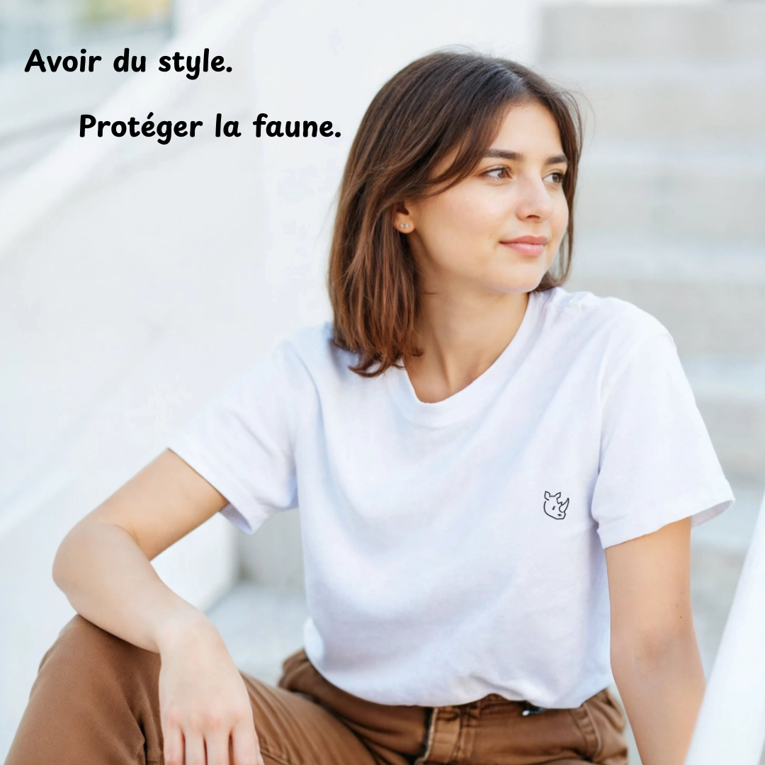 T-Shirt 'Sauve un Rhino'