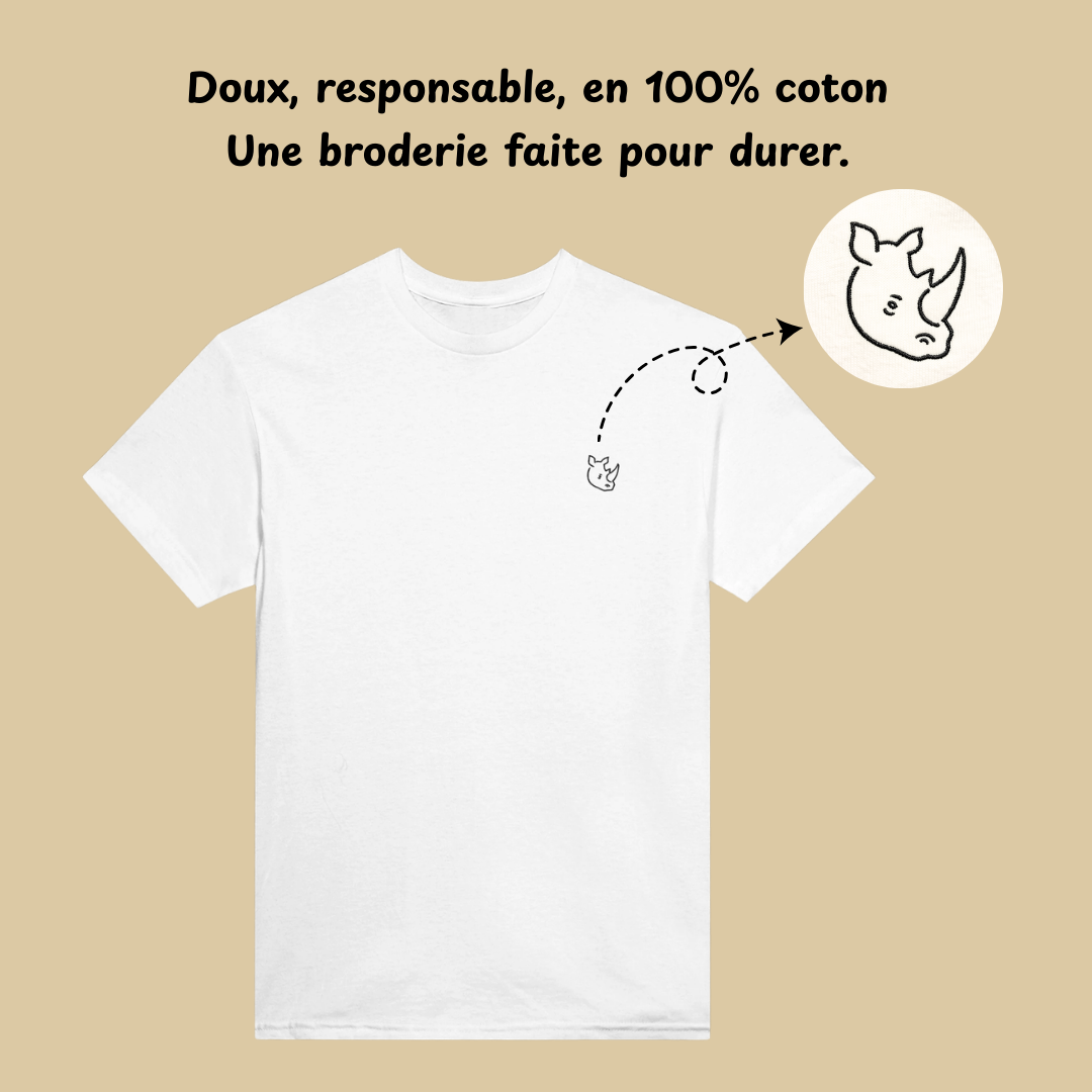 T-Shirt 'Sauve un Rhino'